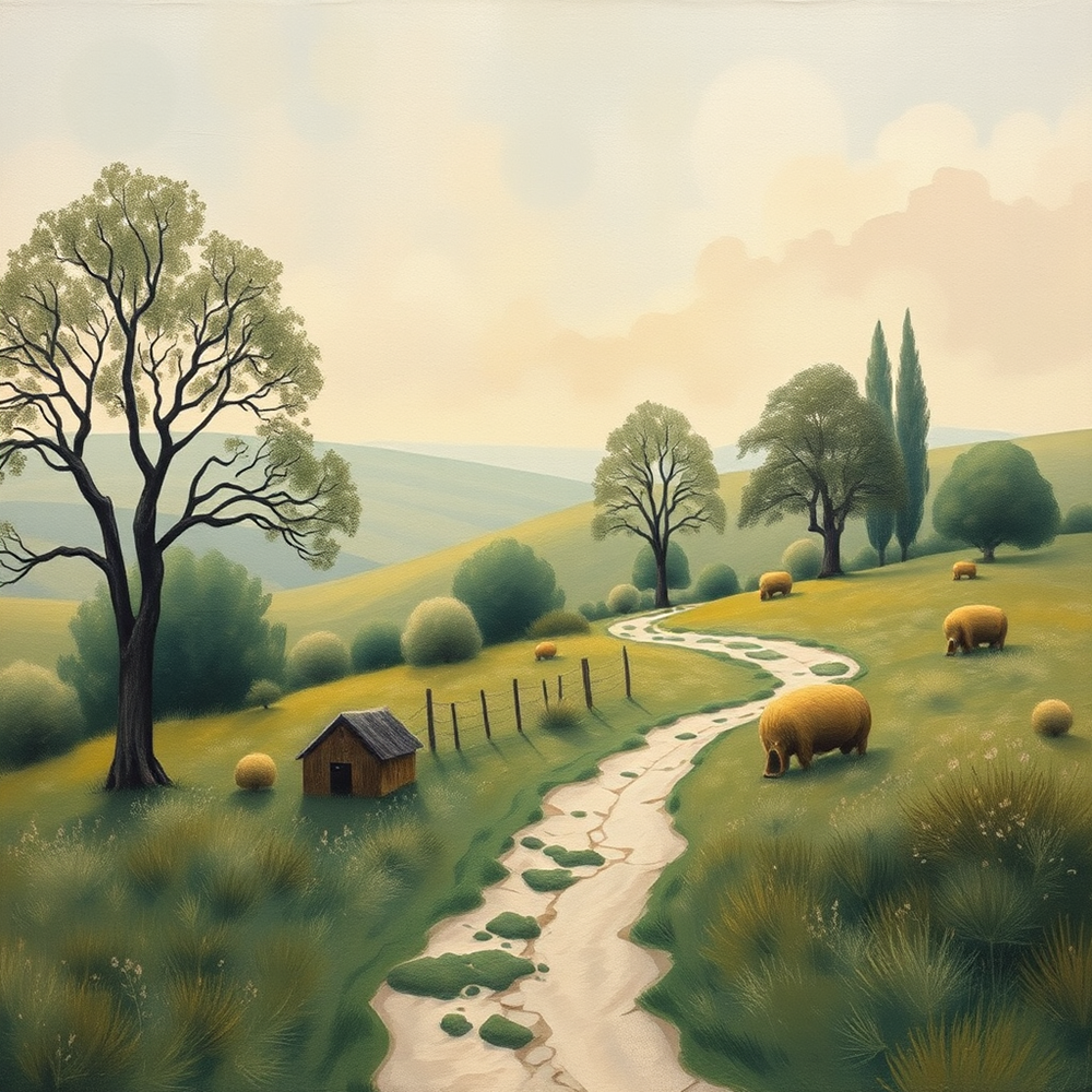 Pathway Through Pastoral Serenity view 2
