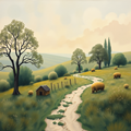 Pathway Through Pastoral Serenity thumbnail 2