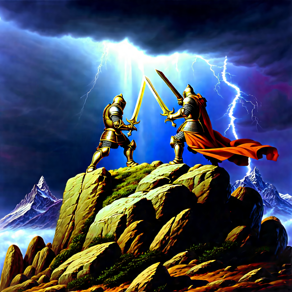 Clash on the Mountain Peak view 2