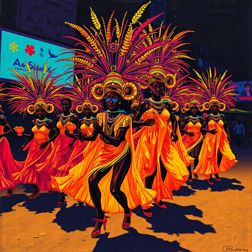 Vibrant Steps of the Parade view 2