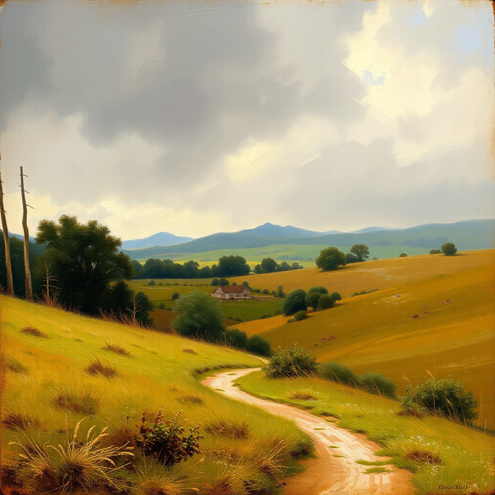 Journey Through Rolling Fields view 2