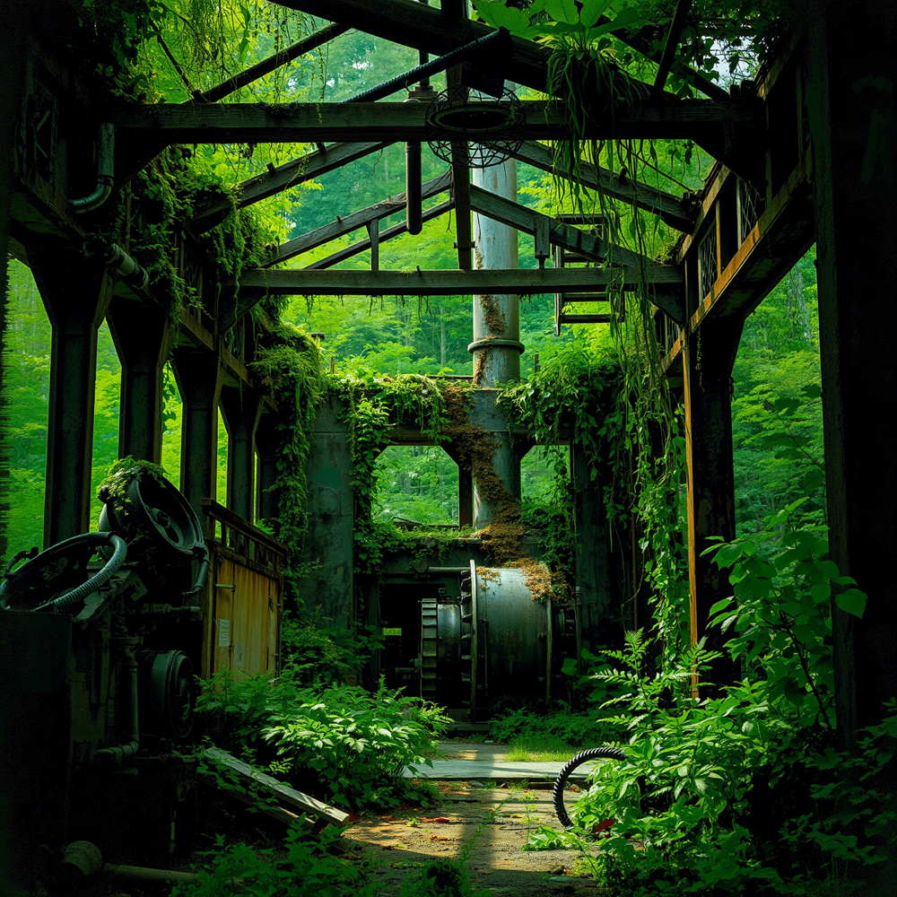 Nature's Resurgence in Abandoned Industry view 2