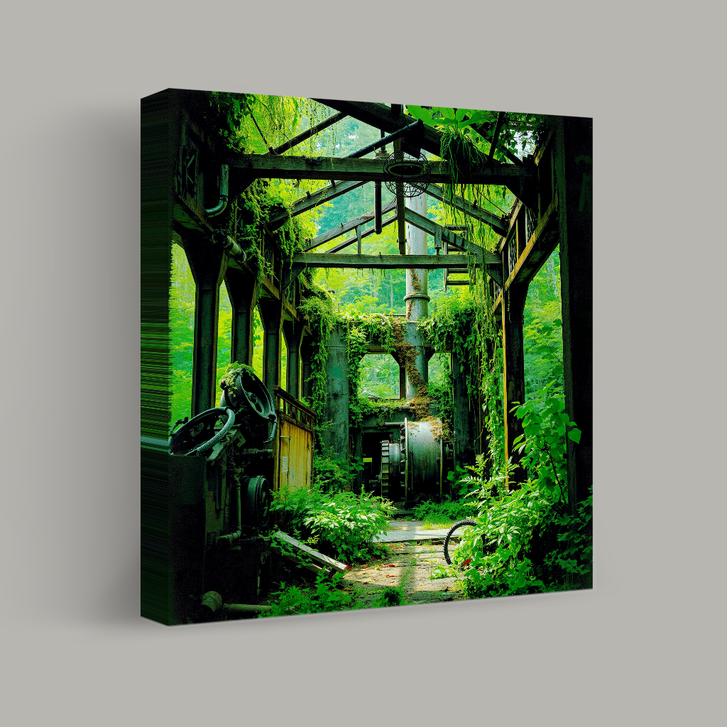 Nature's Resurgence in Abandoned Industry view 1