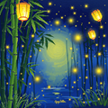 Lanterns in the Bamboo Grove thumbnail 2