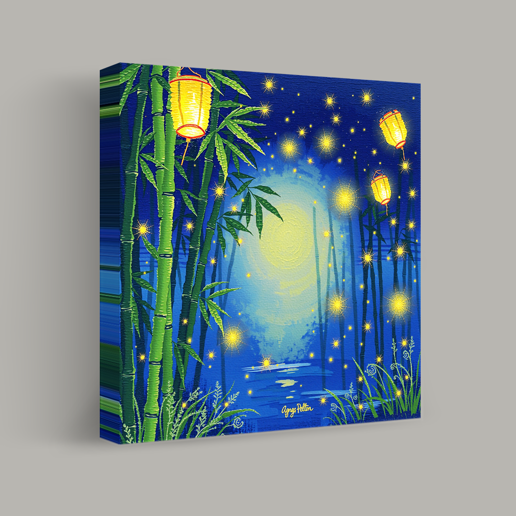 Lanterns in the Bamboo Grove view 1