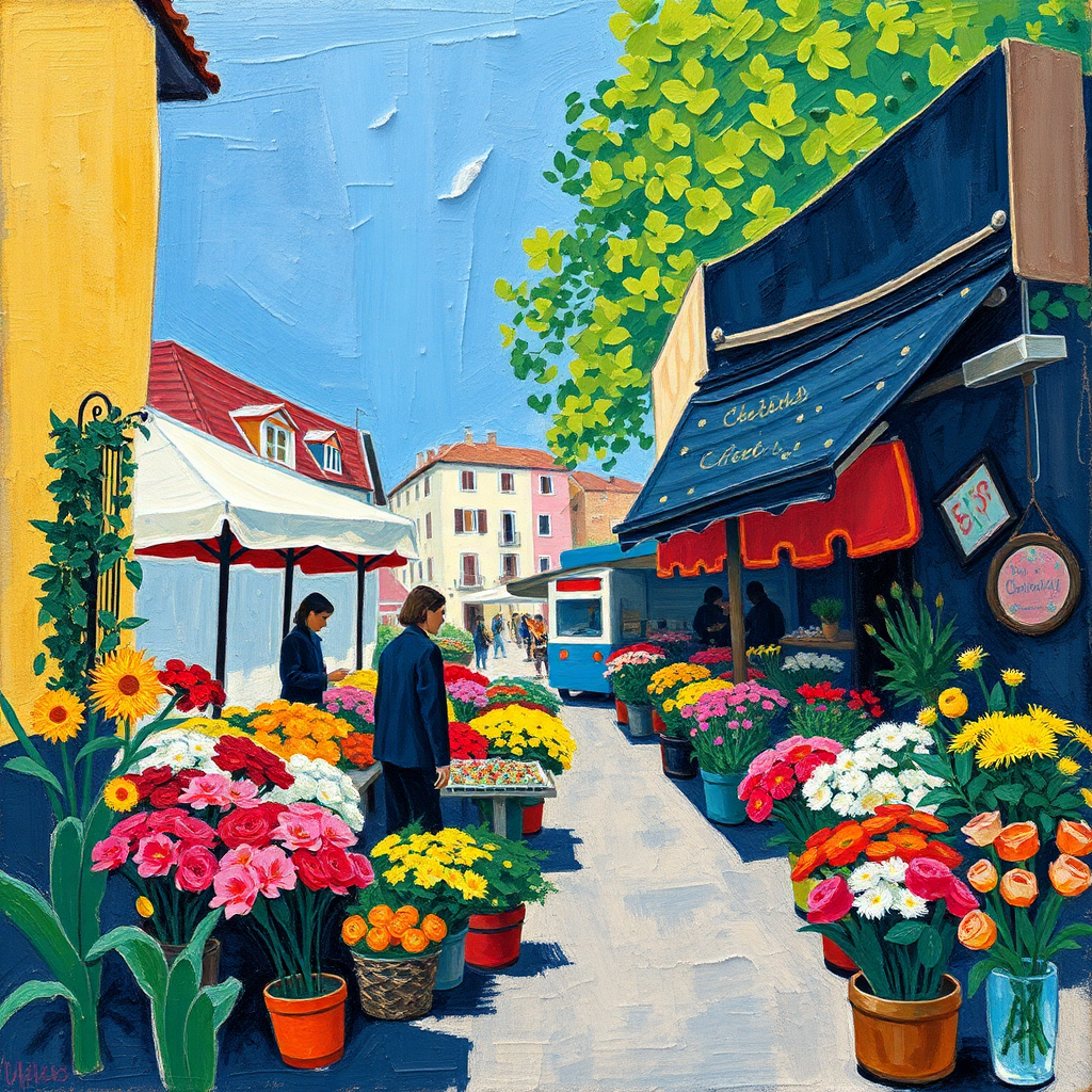 Stroll Through the Flower Market view 2